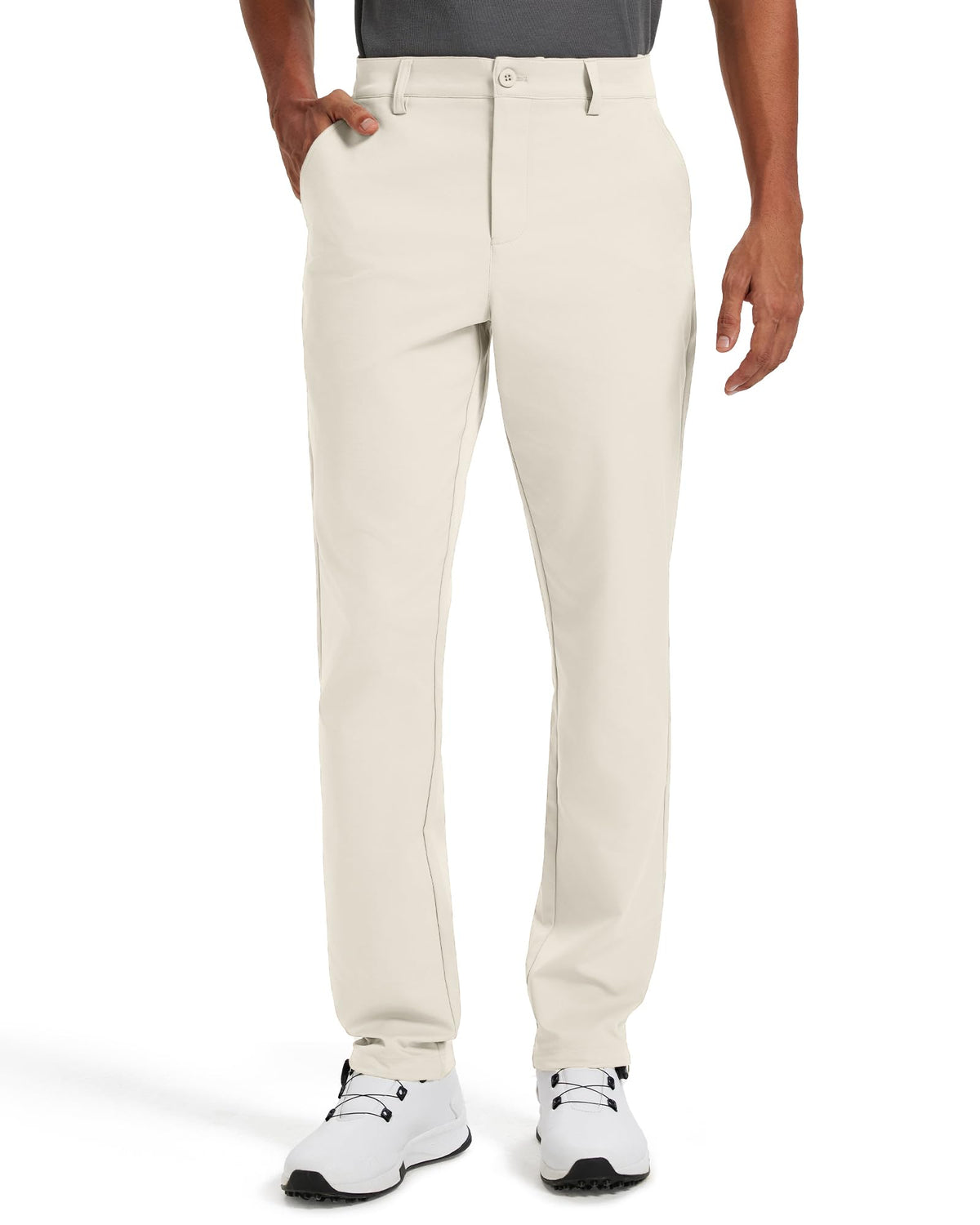 Men's Classic Fit Stretch Golf & Dress Work Pants 30''/32''/34'' | All-Day Comfort Performance Trousers for Business & Suit