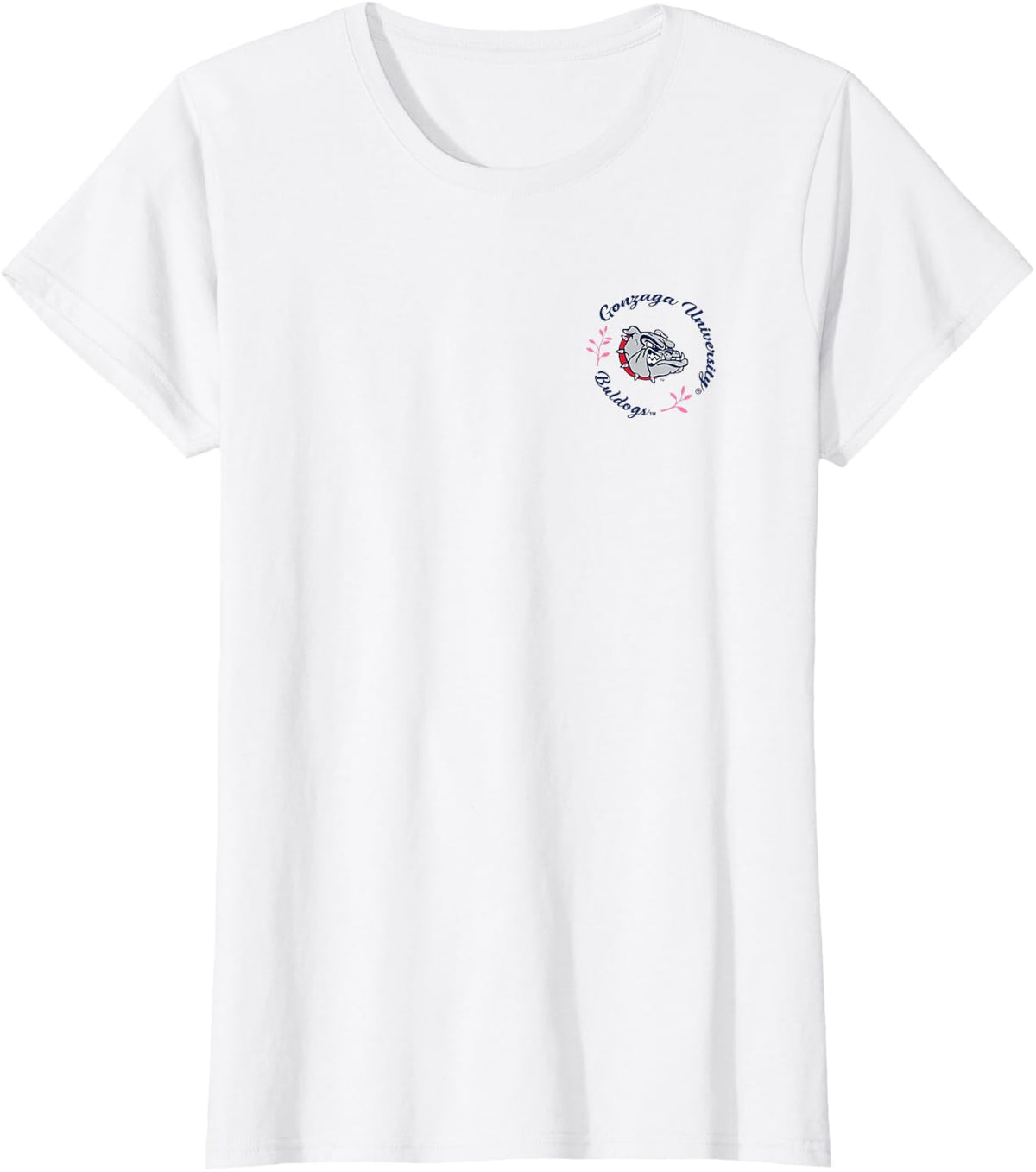 Gonzaga Bulldogs Bow Floral Officially Licensed T-Shirt