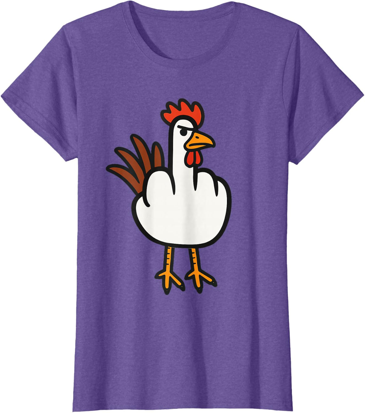 Middle Finger Chicken, Adult Humor, Funny Gesture Flip Off T-Shirt