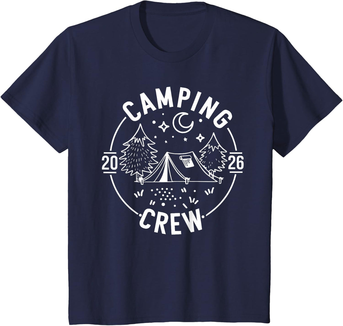 Camping Crew 2026 Camp Trip Campfire Summer Vacation Family T-Shirt