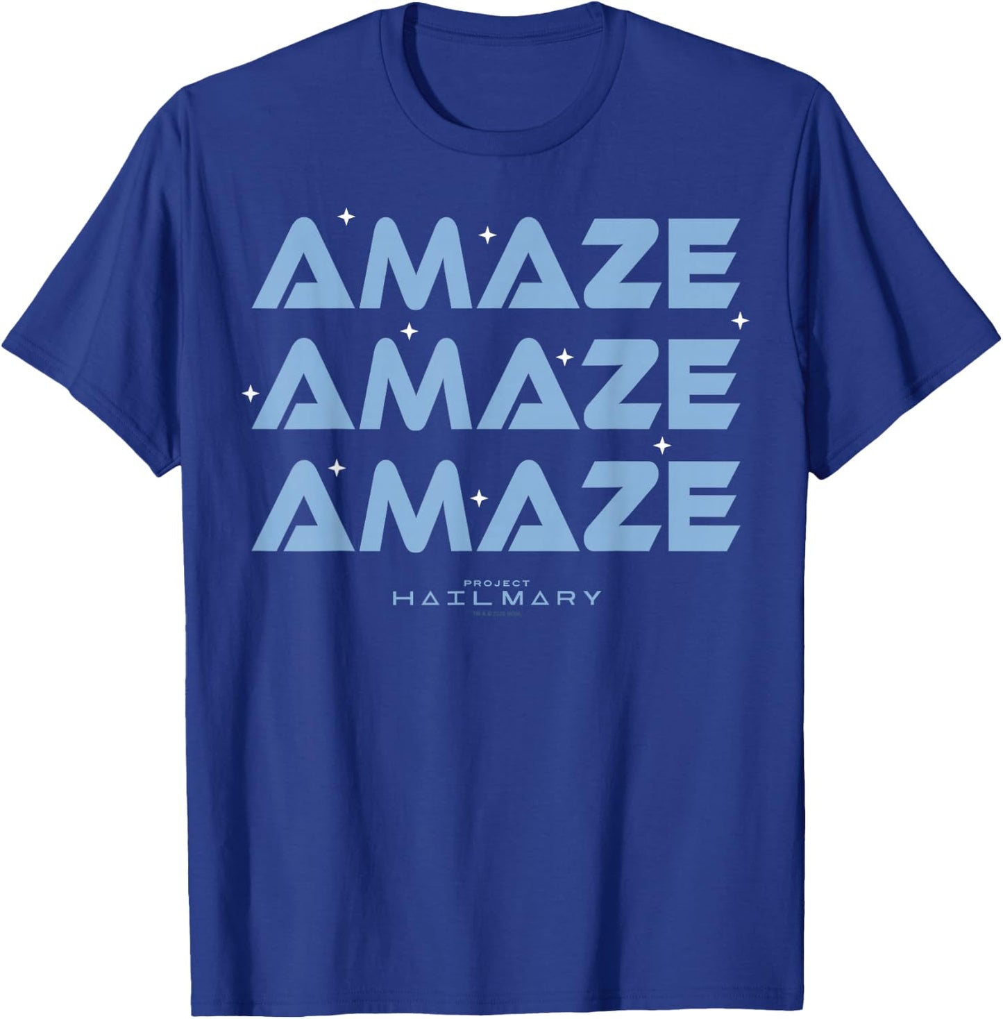 Project Hail Mary Amaze Repeat Typography Graphic Tees and T Shirts for Men and Women
