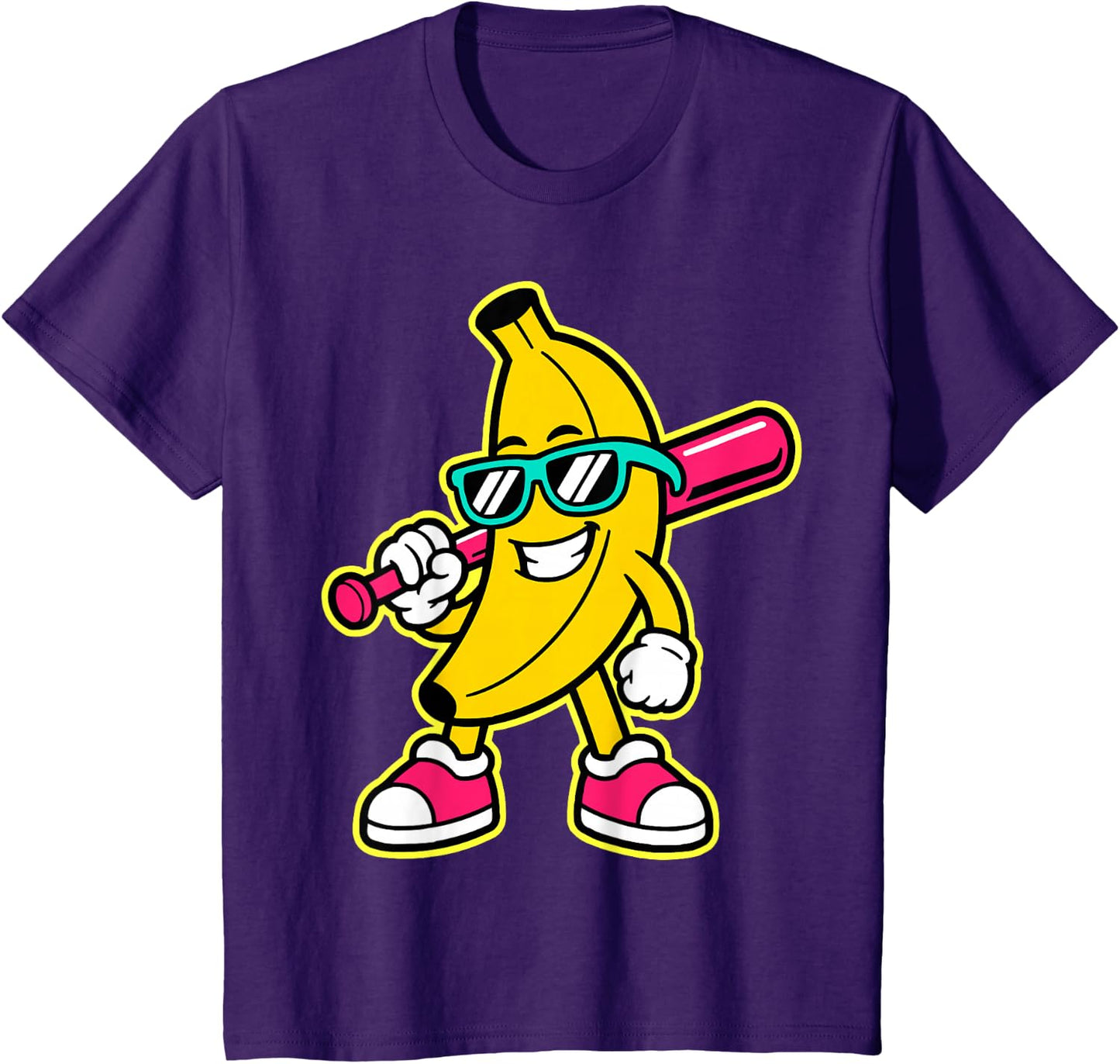Banana Funny Cartoon Kids Youth Boys Girls T-Shirt
