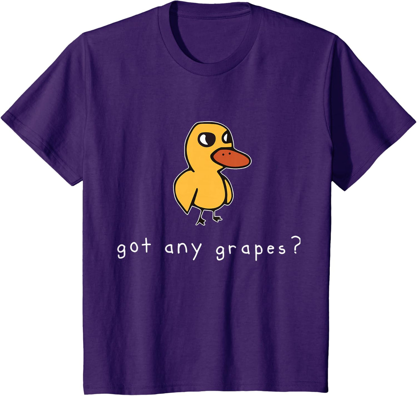 Funny Duck Got Any Grapes Summer Humor Design T-Shirt