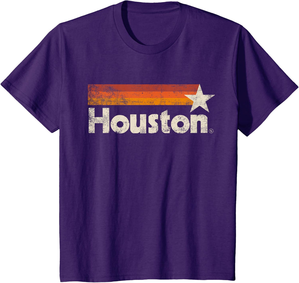 Houston Texas Vintage Houston Stripes Strong Old 70s 80s 90s T-Shirt