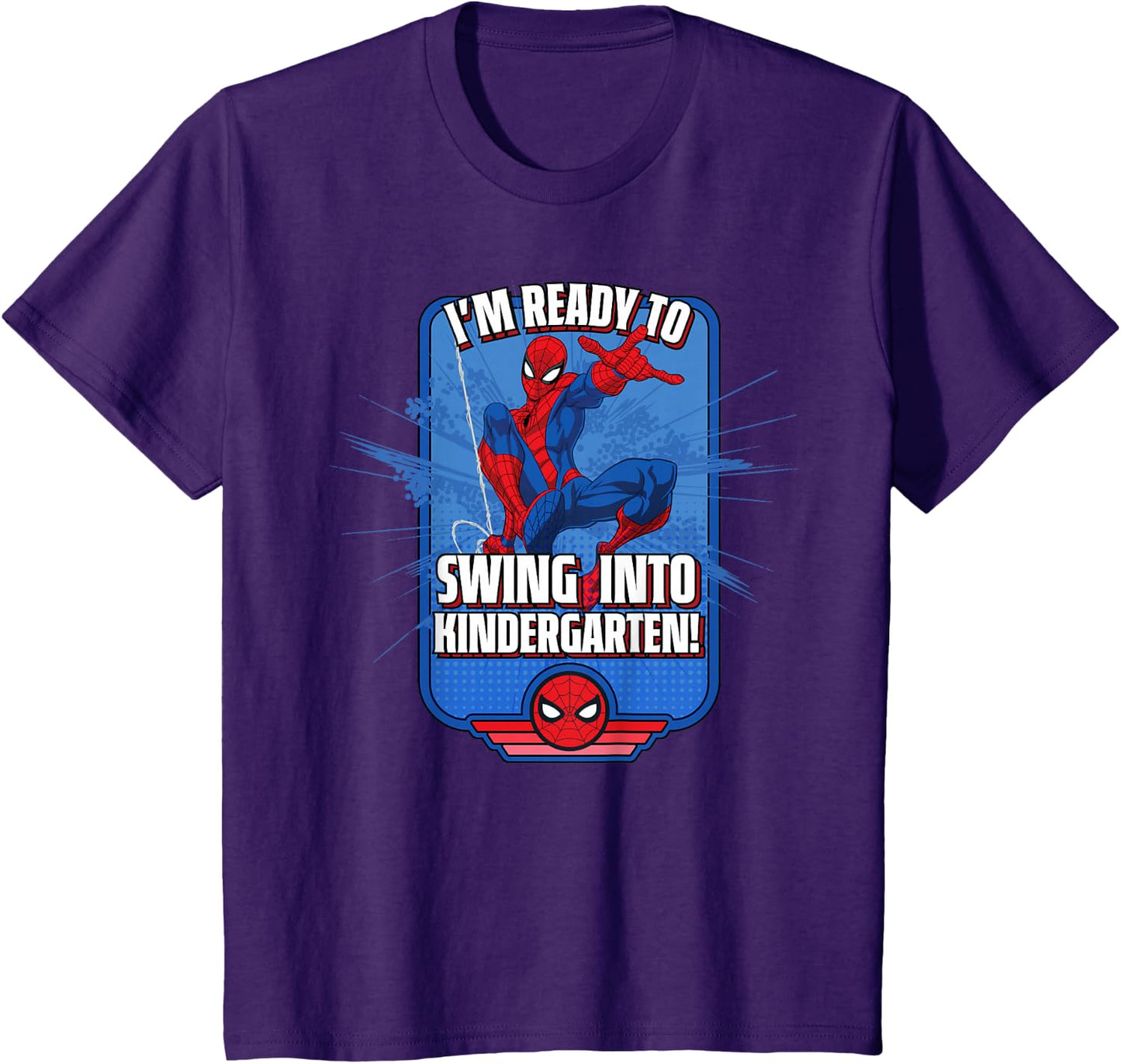 Marvel Spider-Man I'm Ready to Swing Into Kindergarten! T-Shirt
