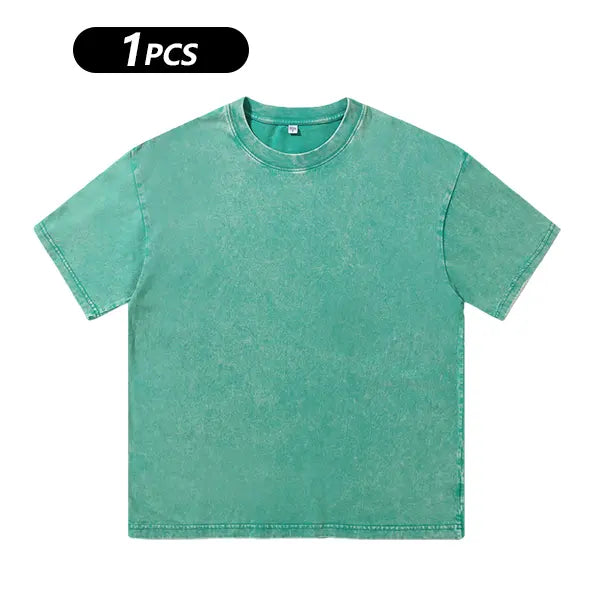Men's Short Sleeved T-shirt Soft Comfortable Round Neck Casual Tee Lightweight Top for Daily Outings and Casual Wear