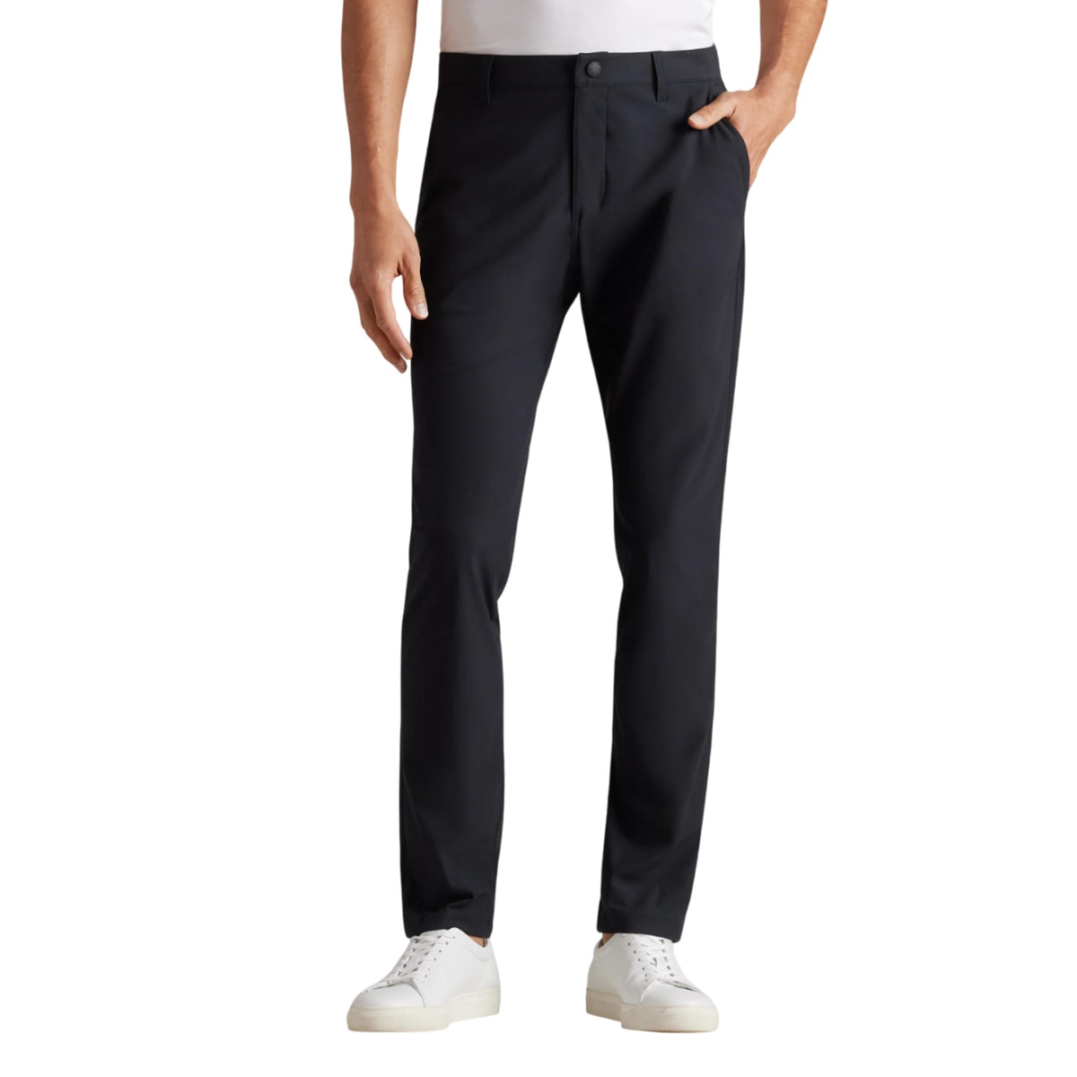 Rhone Men’s Commuter Pant Slim Fit Dress Pants – Flex-Knit 4-Way Stretch Fabric, Wrinkle Resistant, Machine Washable