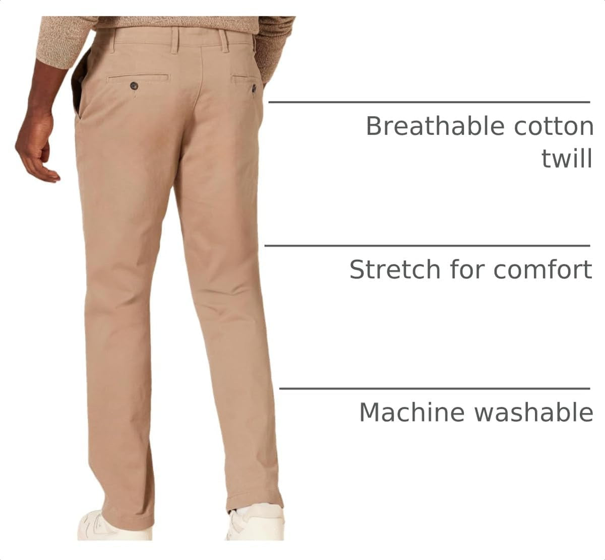 Amazon Essentials Men's Slim-Fit All-Day Stretch Casual Chino Pant