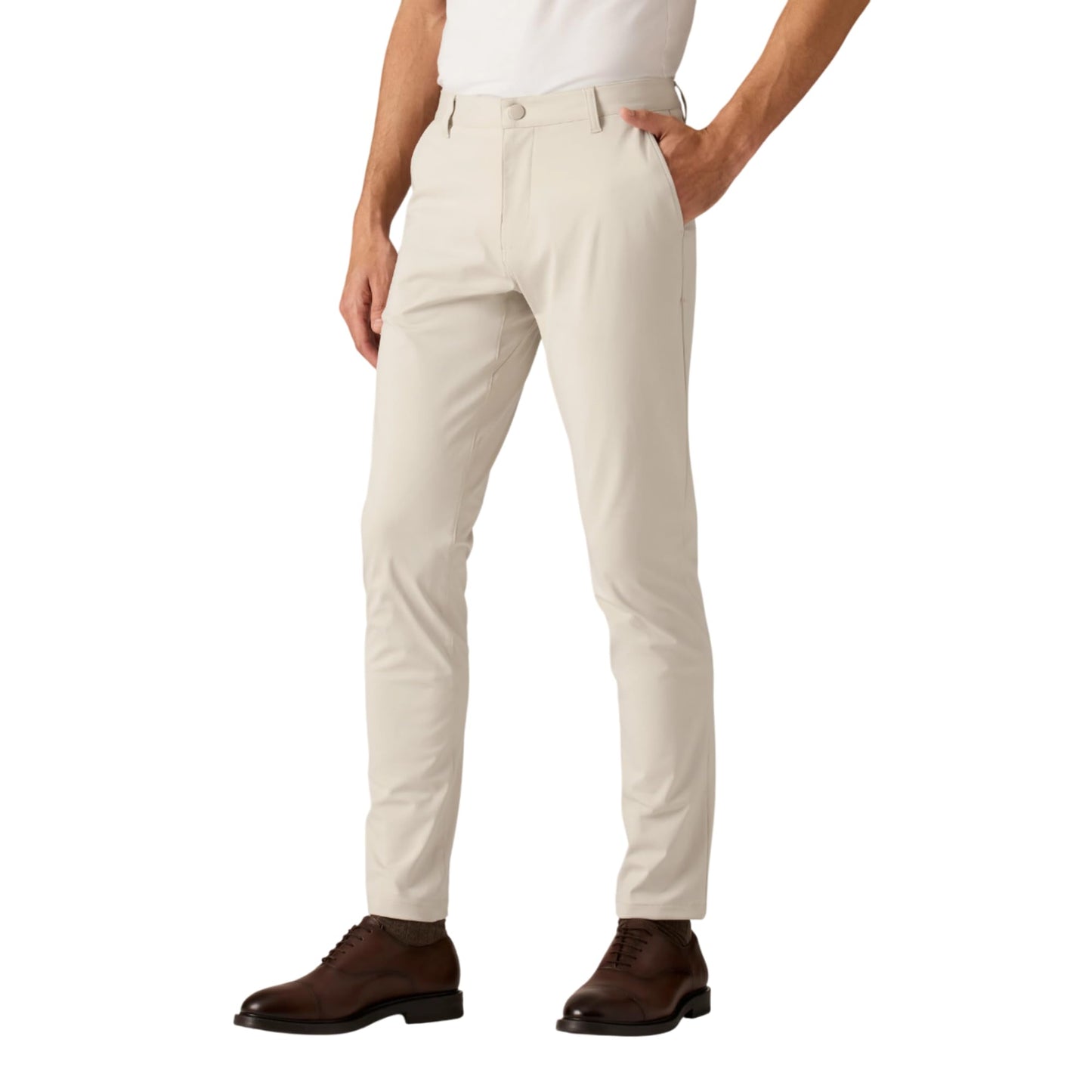 Rhone Men’s Commuter Pant Slim Fit Dress Pants – Flex-Knit 4-Way Stretch Fabric, Wrinkle Resistant, Machine Washable