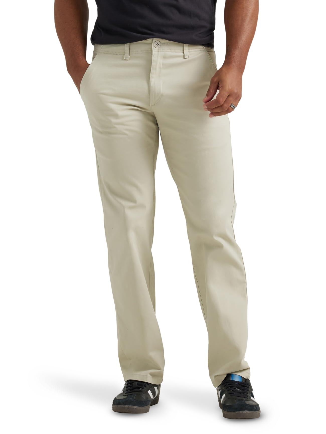 Lee Men's Extreme Motion Flat Front Regular Straight Pant
