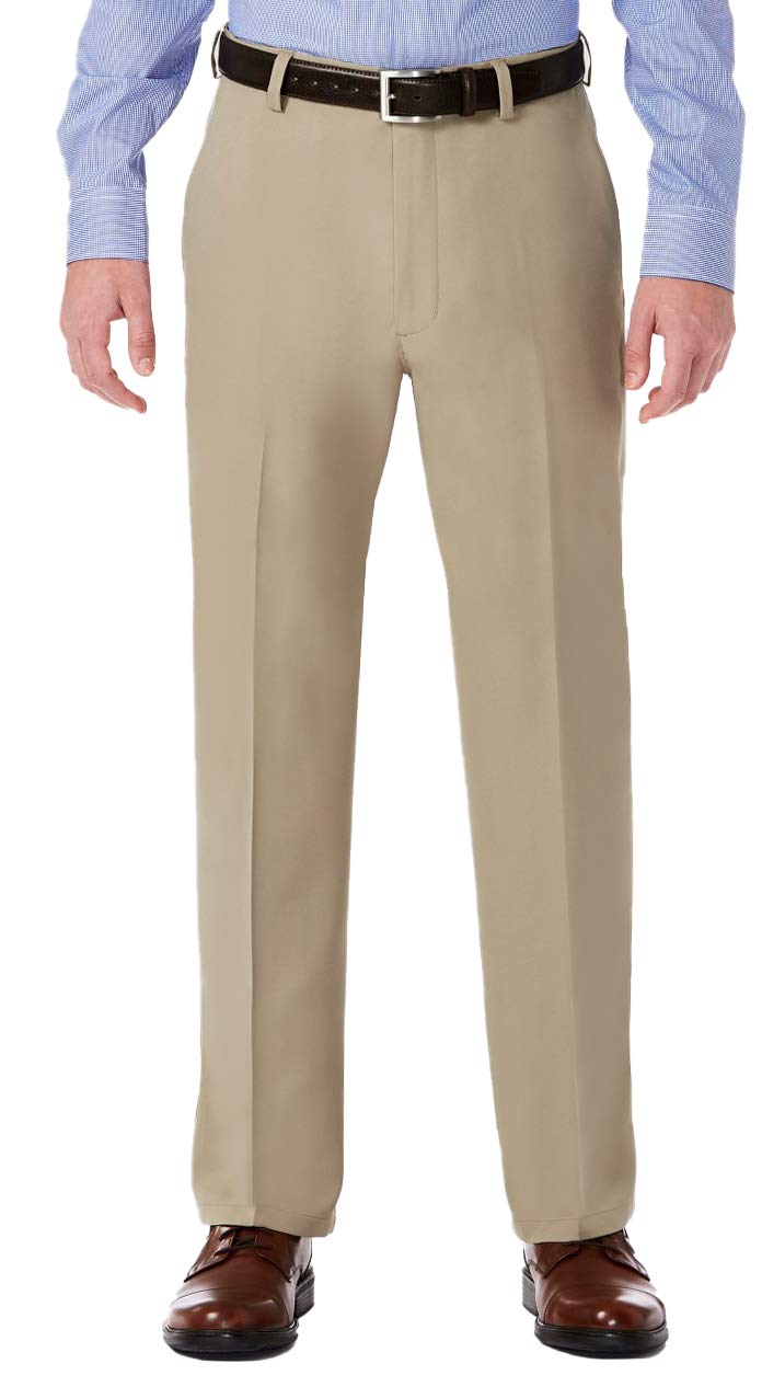 Haggar Men's Straight Fit Premium Comfort Dress Pant