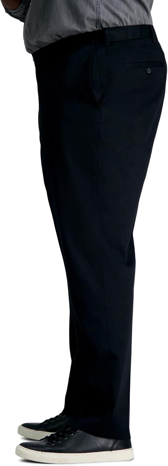 Haggar Men's Big & Tall Classic Fit Premium No Iron Khaki Pant