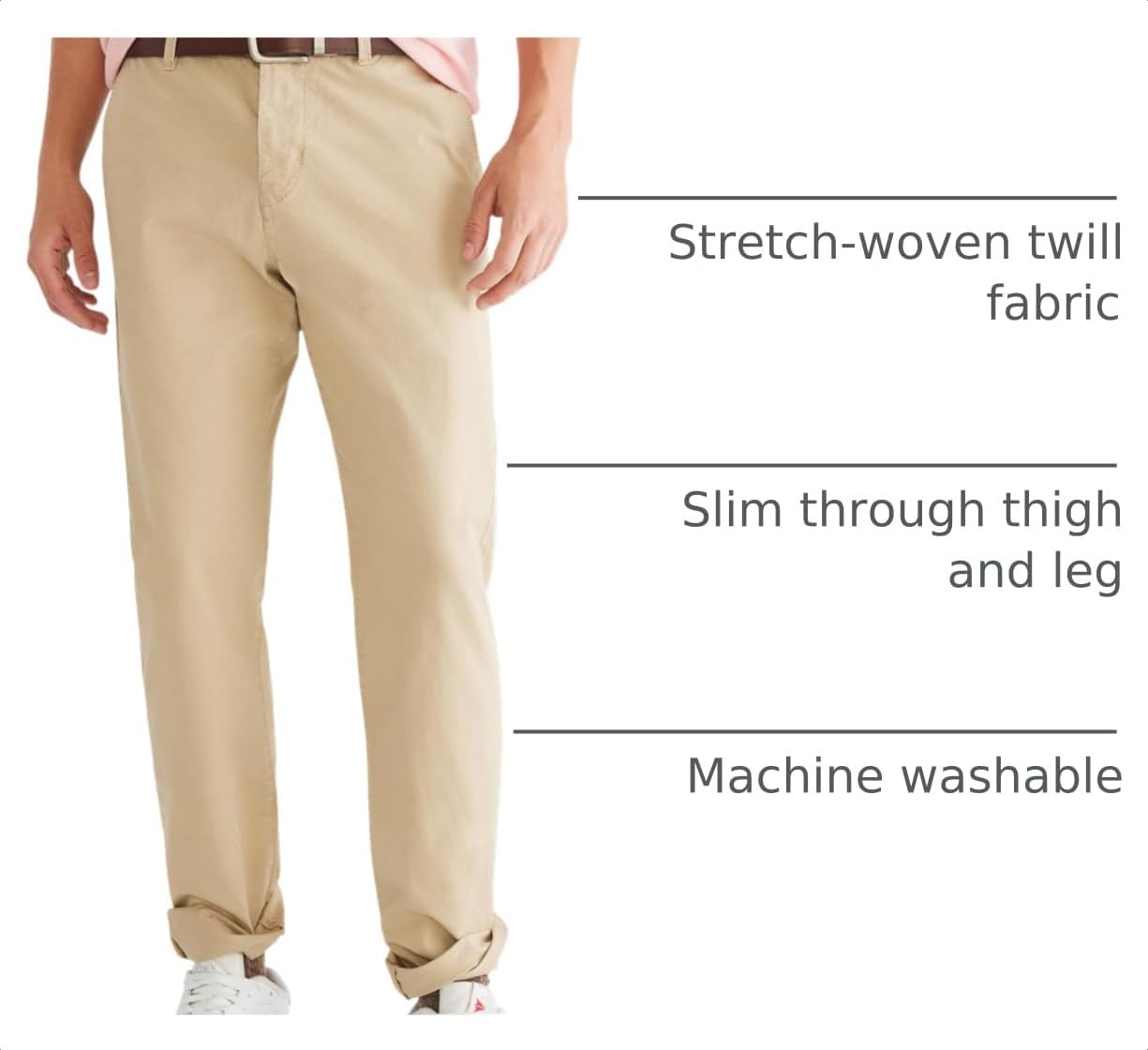 AEROPOSTALE Men's Aero Slim Stretch Chino Pants