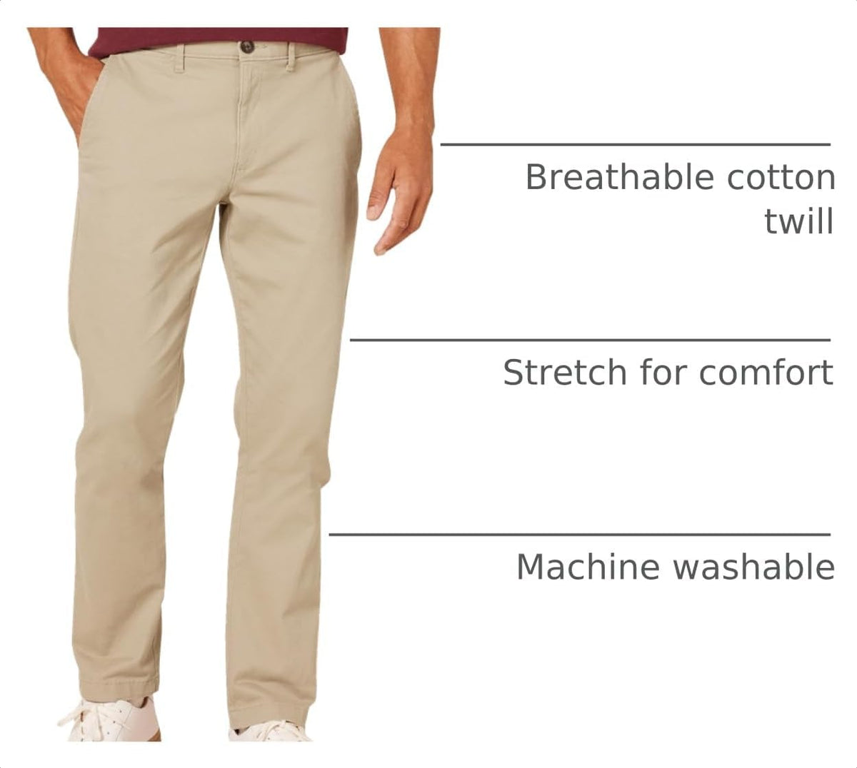 Amazon Essentials Men's Slim-Fit All-Day Stretch Casual Chino Pant
