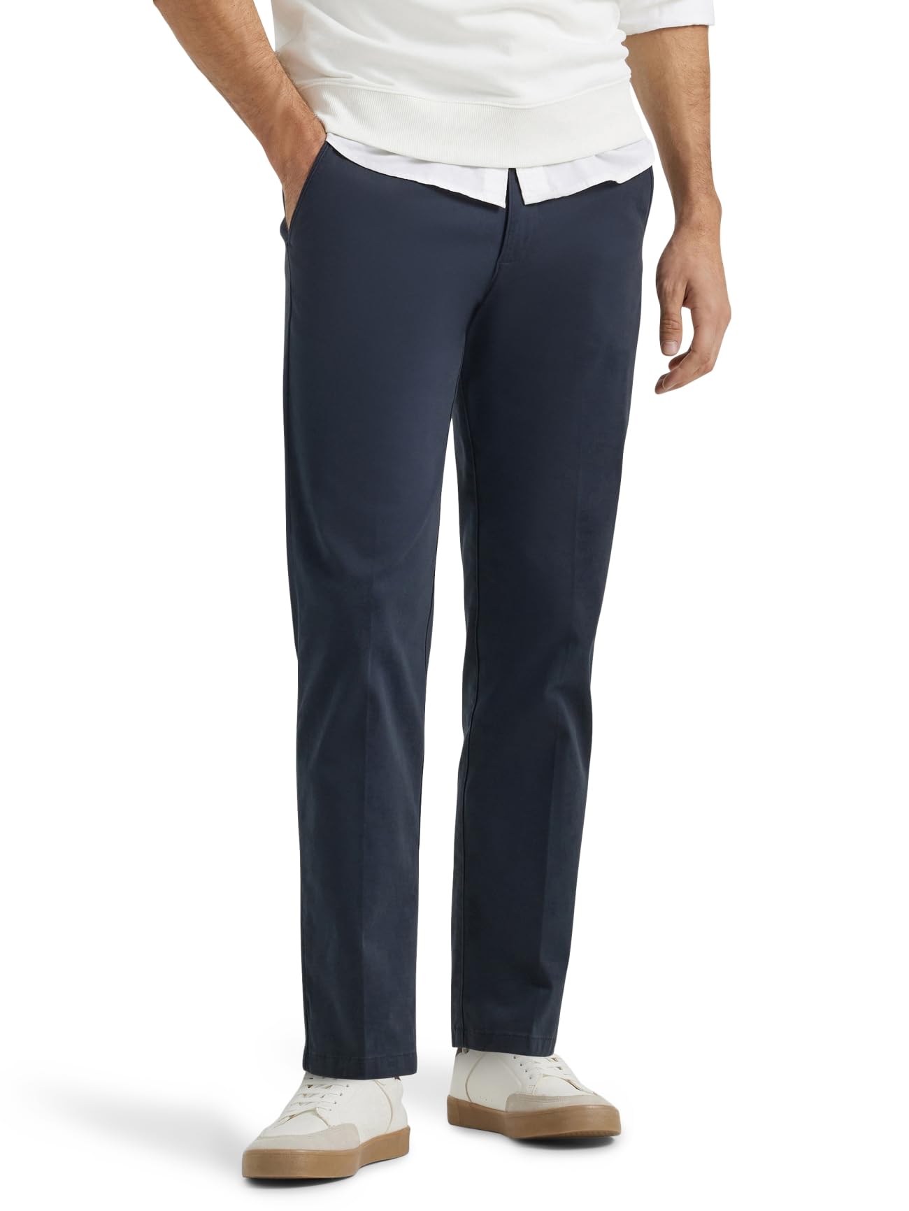 Lee Men's Extreme Motion Flat Front Regular Straight Pant