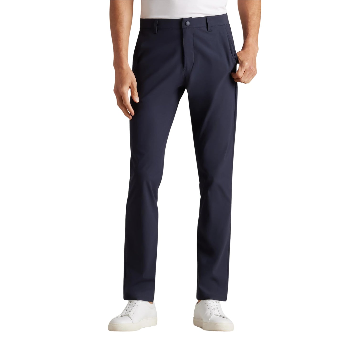 Rhone Men’s Commuter Pant Slim Fit Dress Pants – Flex-Knit 4-Way Stretch Fabric, Wrinkle Resistant, Machine Washable