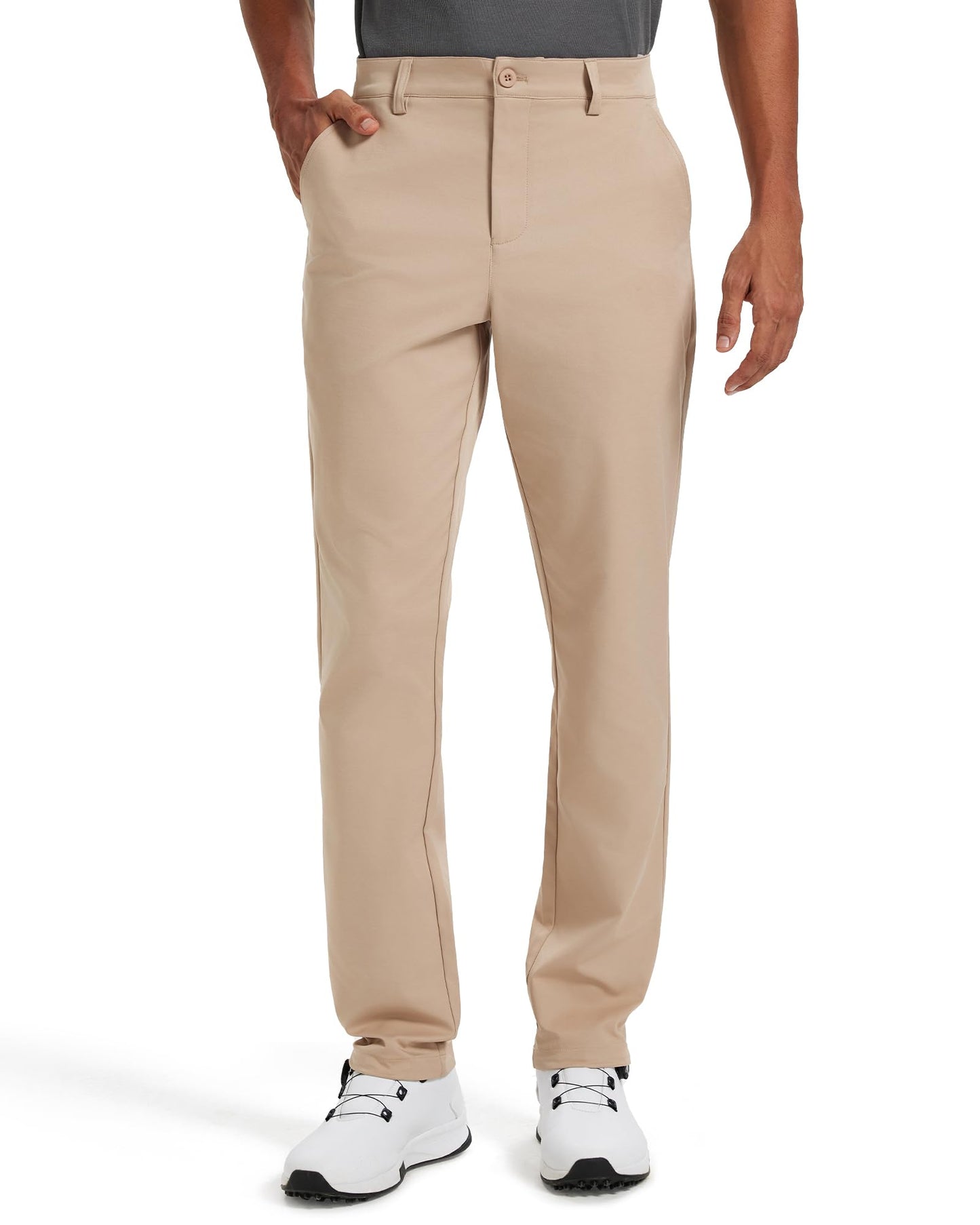 Men's Classic Fit Stretch Golf & Dress Work Pants 30''/32''/34'' | All-Day Comfort Performance Trousers for Business & Suit