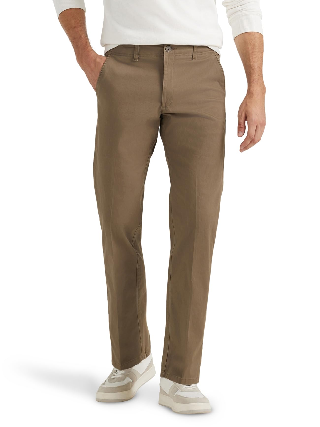 Lee Men's Extreme Motion Flat Front Regular Straight Pant
