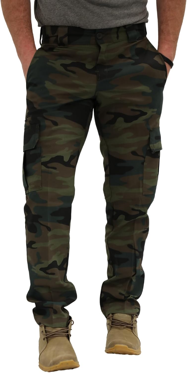 Dickies Men’s Flex Slim Straight Cargo Pants – Stretch Work Pants with Utility Pockets, Ideal for Uniform or Office Wear