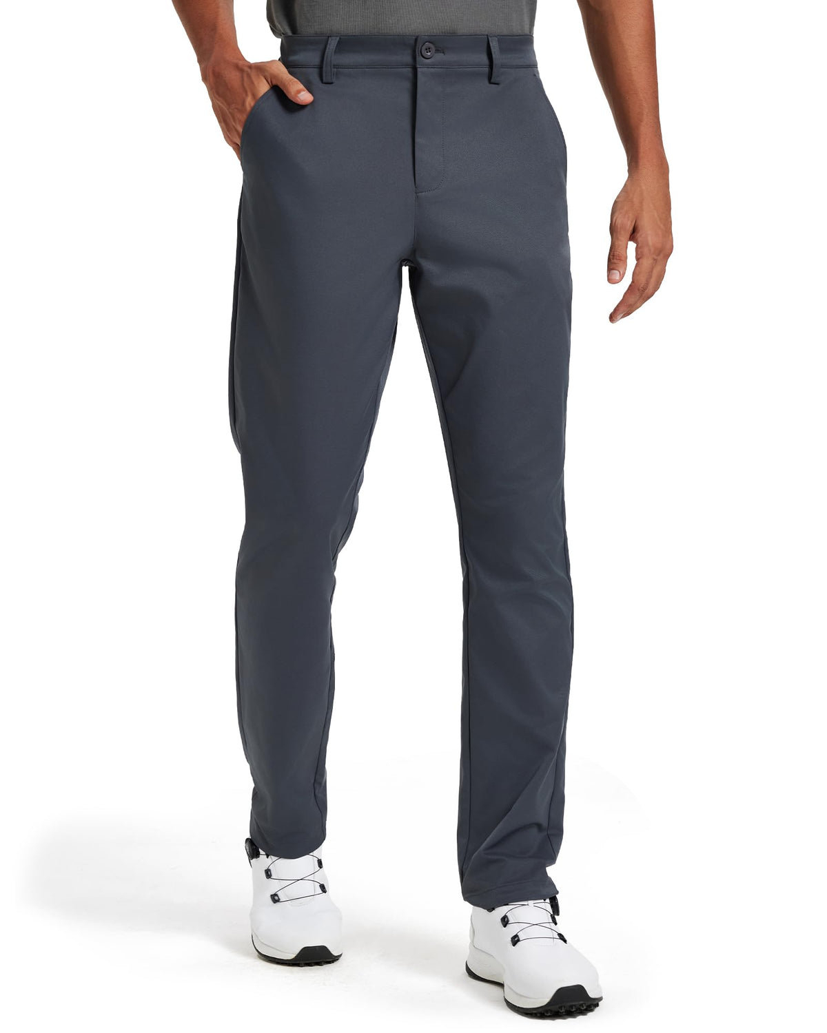 Men's Classic Fit Stretch Golf & Dress Work Pants 30''/32''/34'' | All-Day Comfort Performance Trousers for Business & Suit