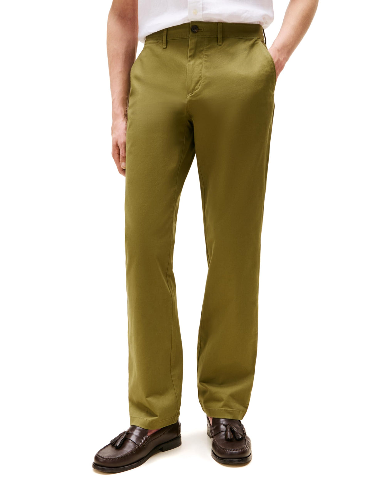 Tommy Hilfiger Men's Stretch Cotton Chino Pants in Custom Fit