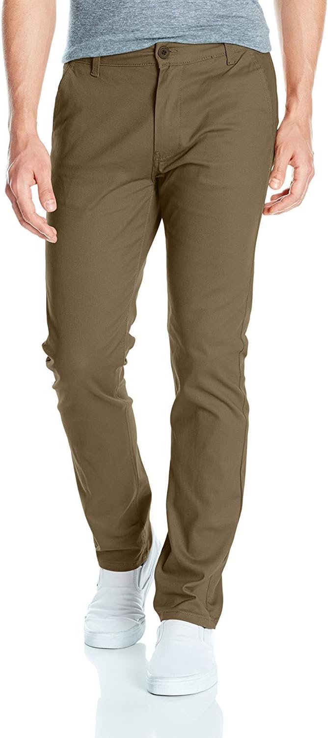 Southpole Men's Flex Stretch Basic Long Chino Pants
