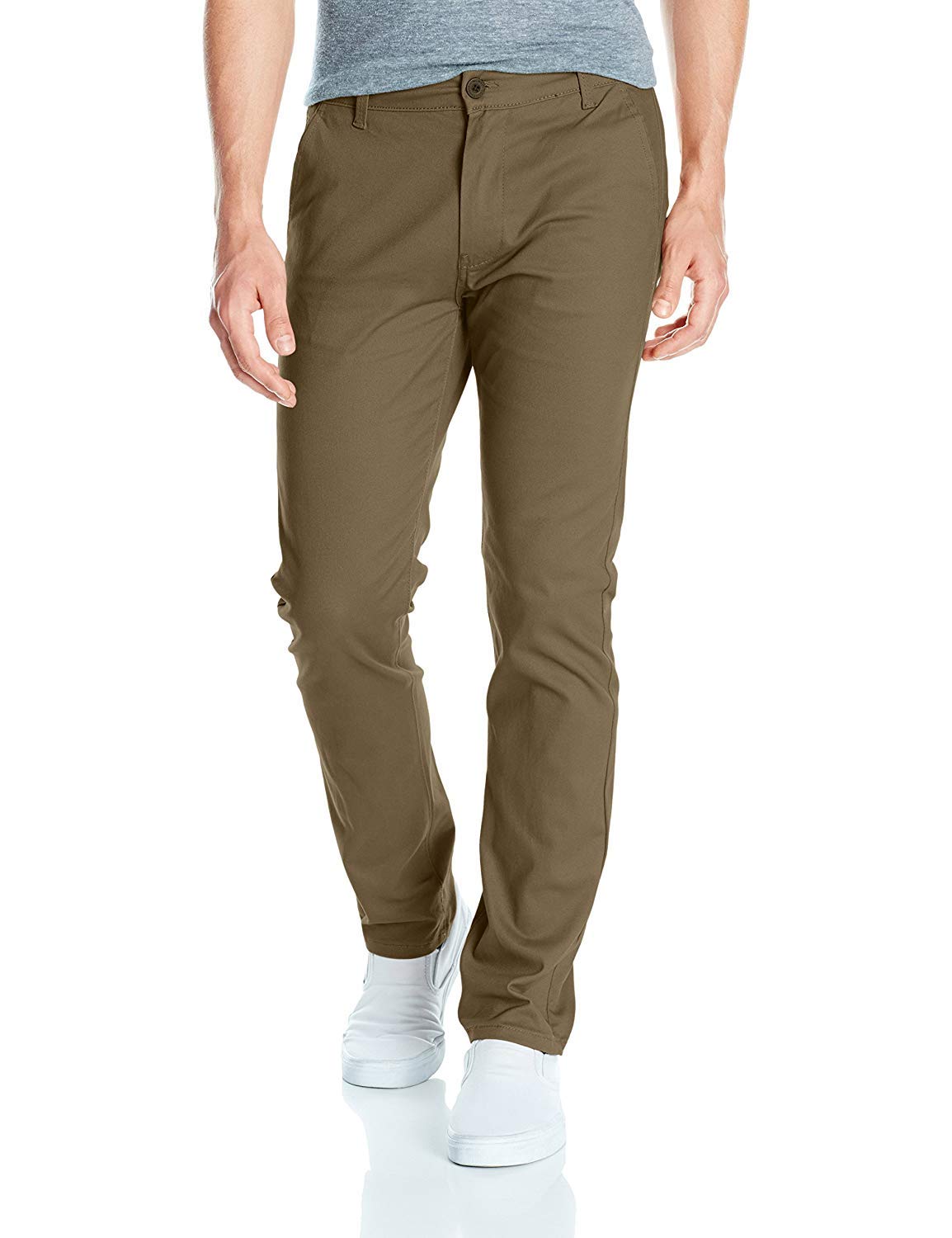 Southpole Men's Flex Stretch Basic Long Chino Pants