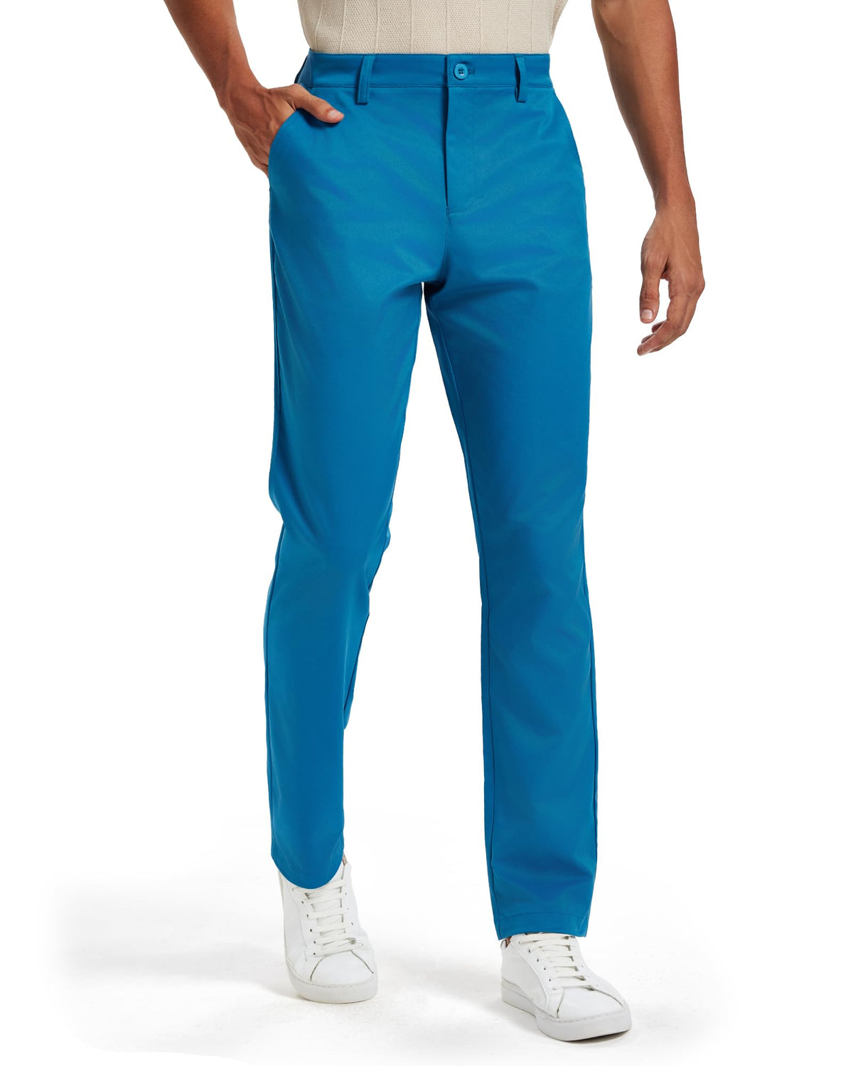 Men's Classic Fit Stretch Golf & Dress Work Pants 30''/32''/34'' | All-Day Comfort Performance Trousers for Business & Suit