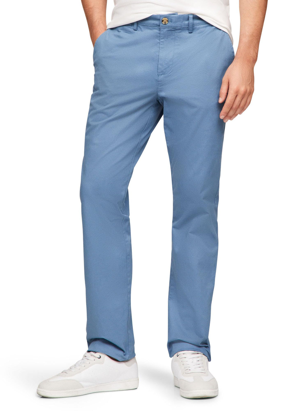 Tommy Hilfiger Men's Stretch Cotton Chino Pants in Custom Fit