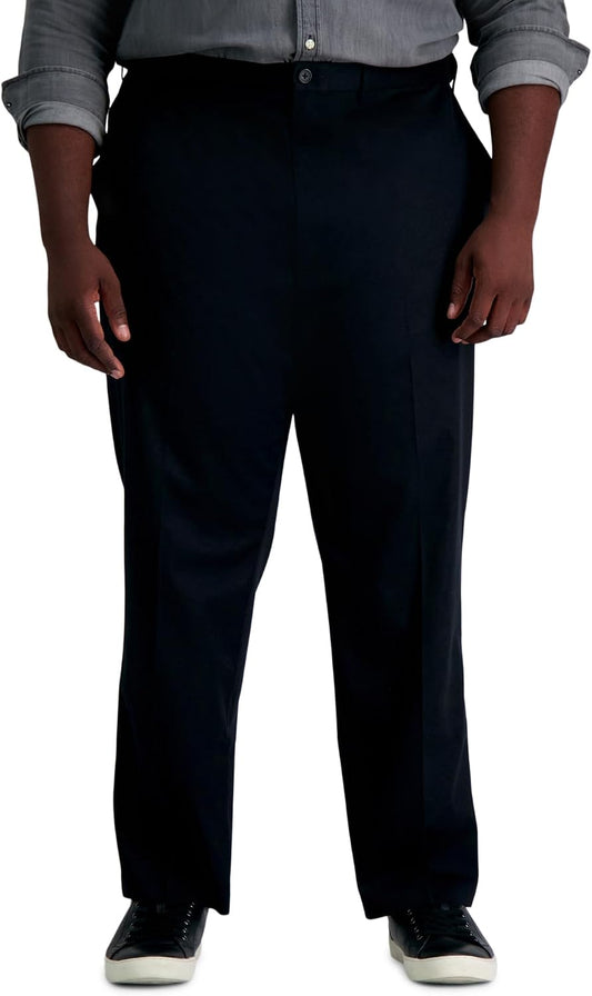 Haggar Men's Big & Tall Classic Fit Premium No Iron Khaki Pant