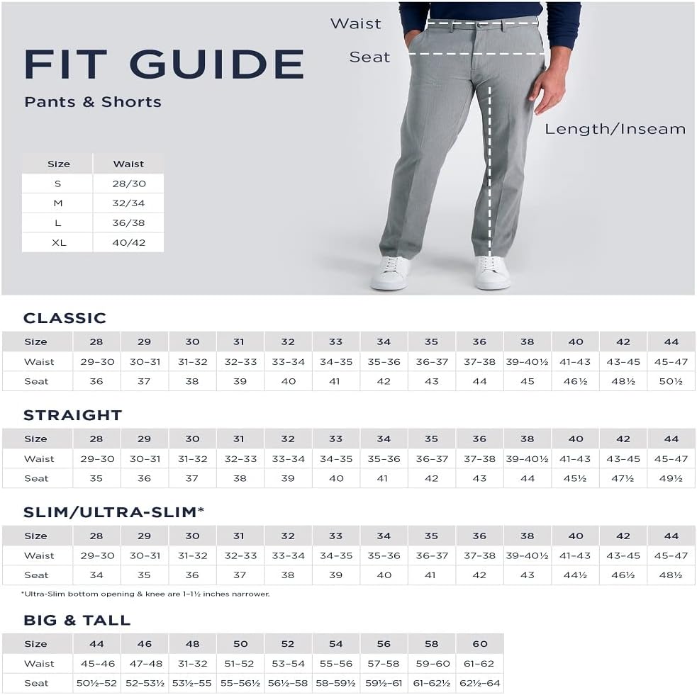Haggar Men's Classic Fit Premium Comfort Dress Pant