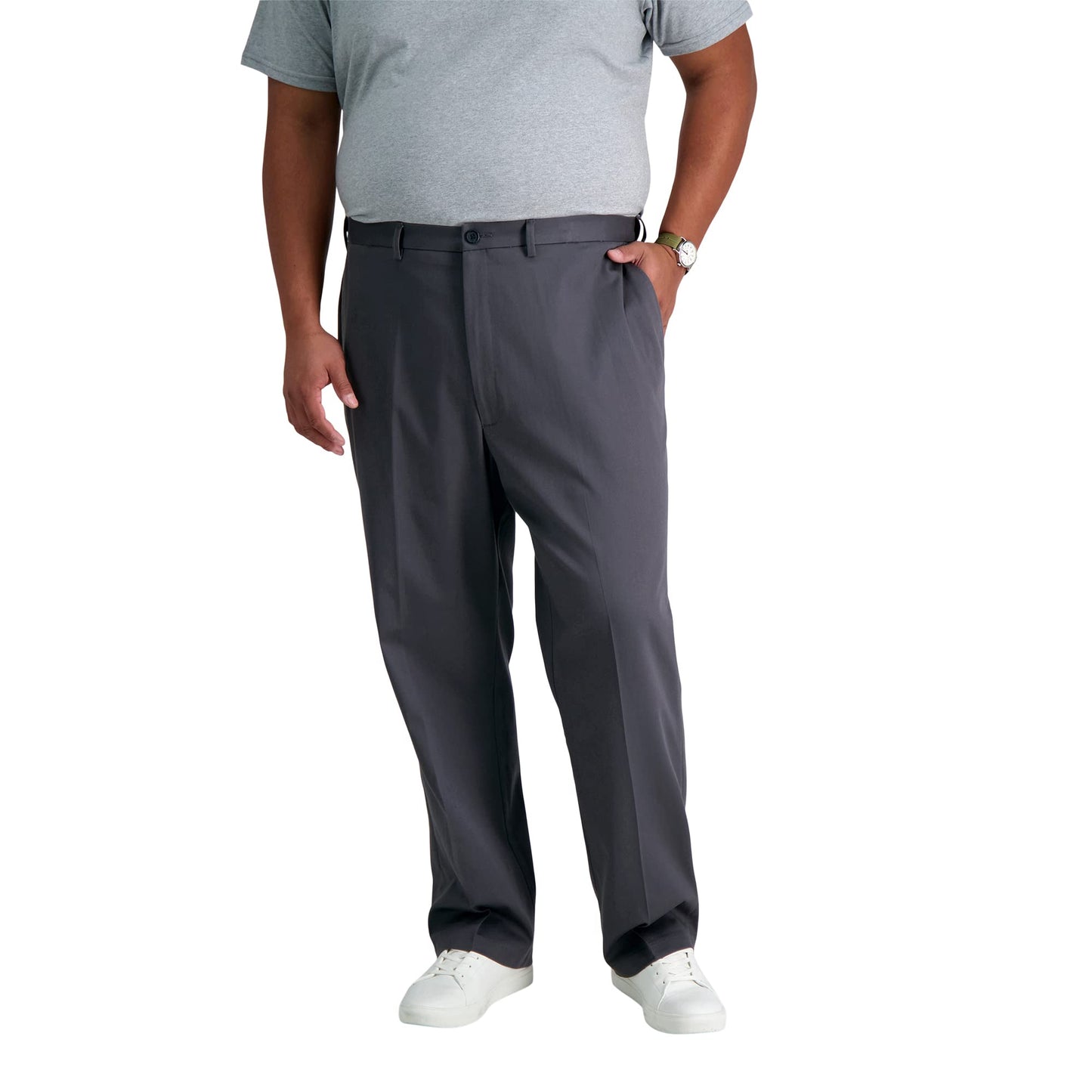 Haggar Men's Classic Fit Premium No Iron Khaki Pant