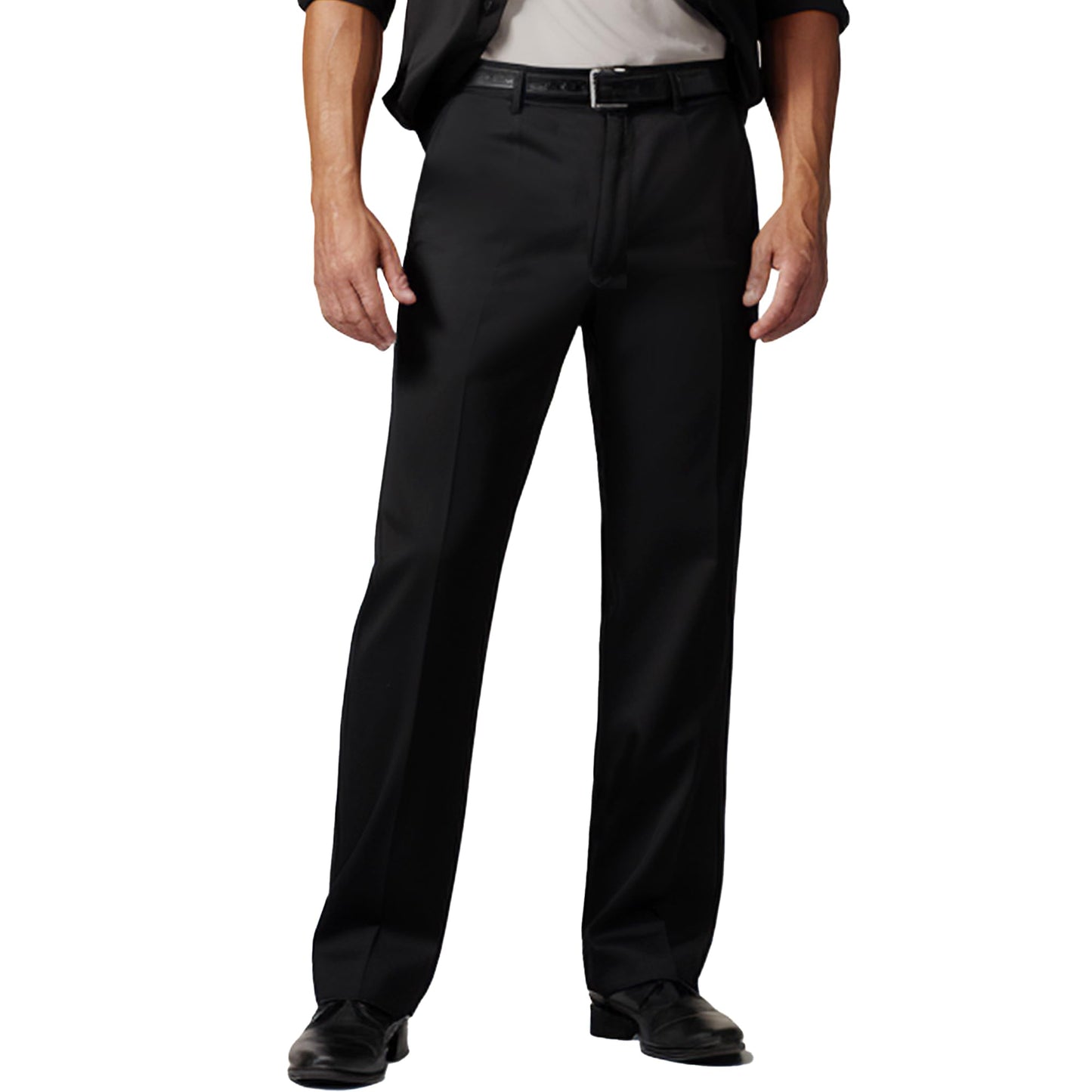 Men's Cozy Hidden Expandable Waist Dress Pants | Premium Stretch Texture Weave Work to Weekend Pants