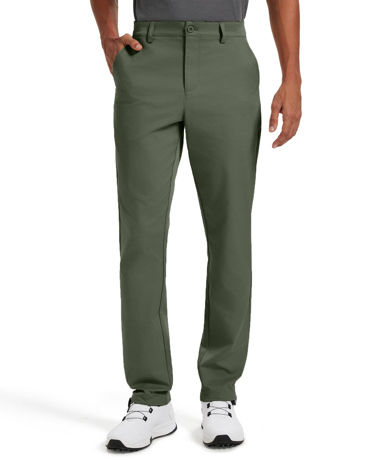 Men's Classic Fit Stretch Golf & Dress Work Pants 30''/32''/34'' | All-Day Comfort Performance Trousers for Business & Suit