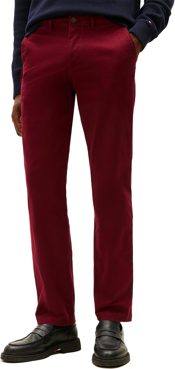 Tommy Hilfiger Men's Stretch Cotton Chino Pants in Custom Fit