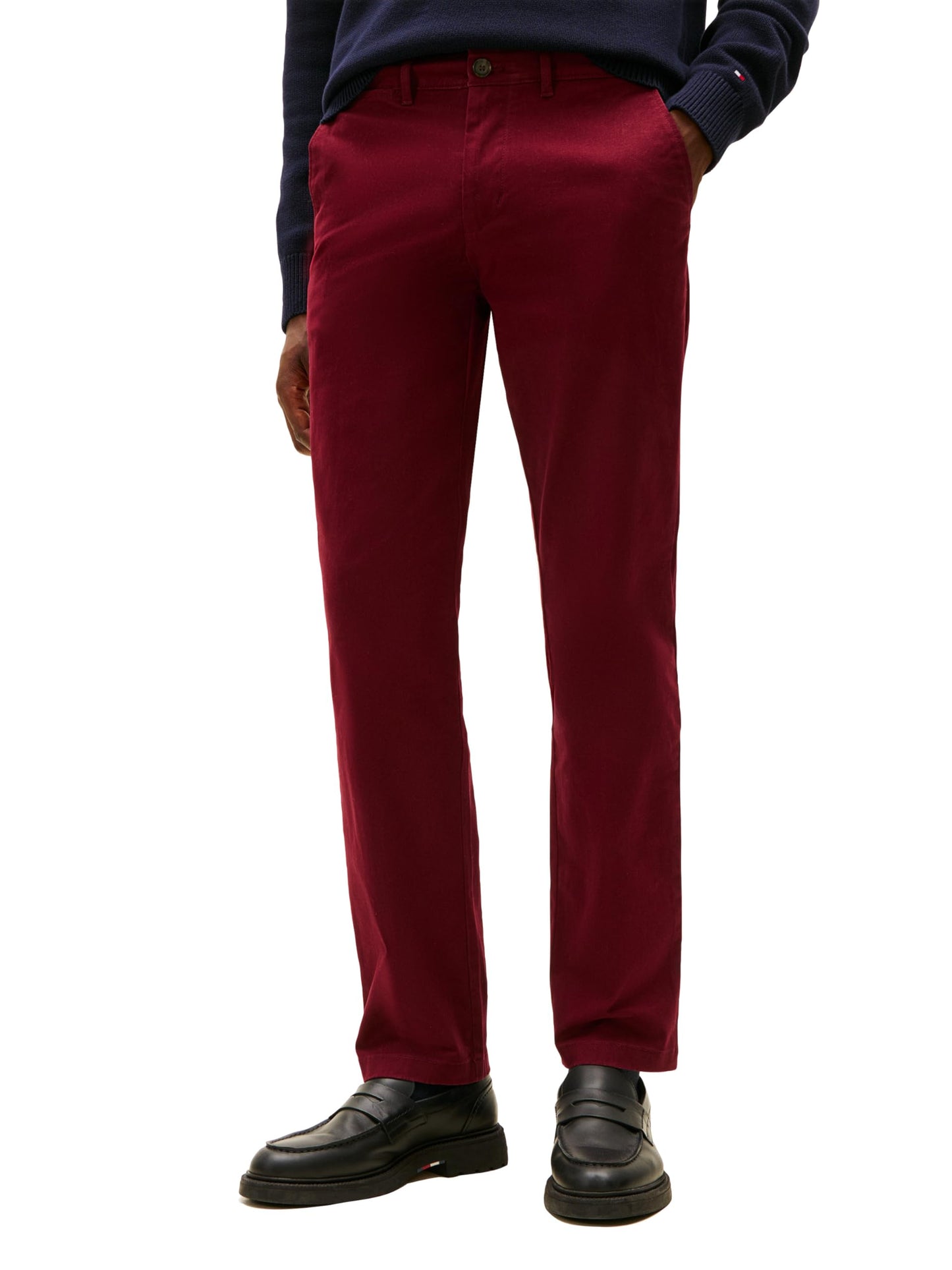 Tommy Hilfiger Men's Stretch Cotton Chino Pants in Custom Fit