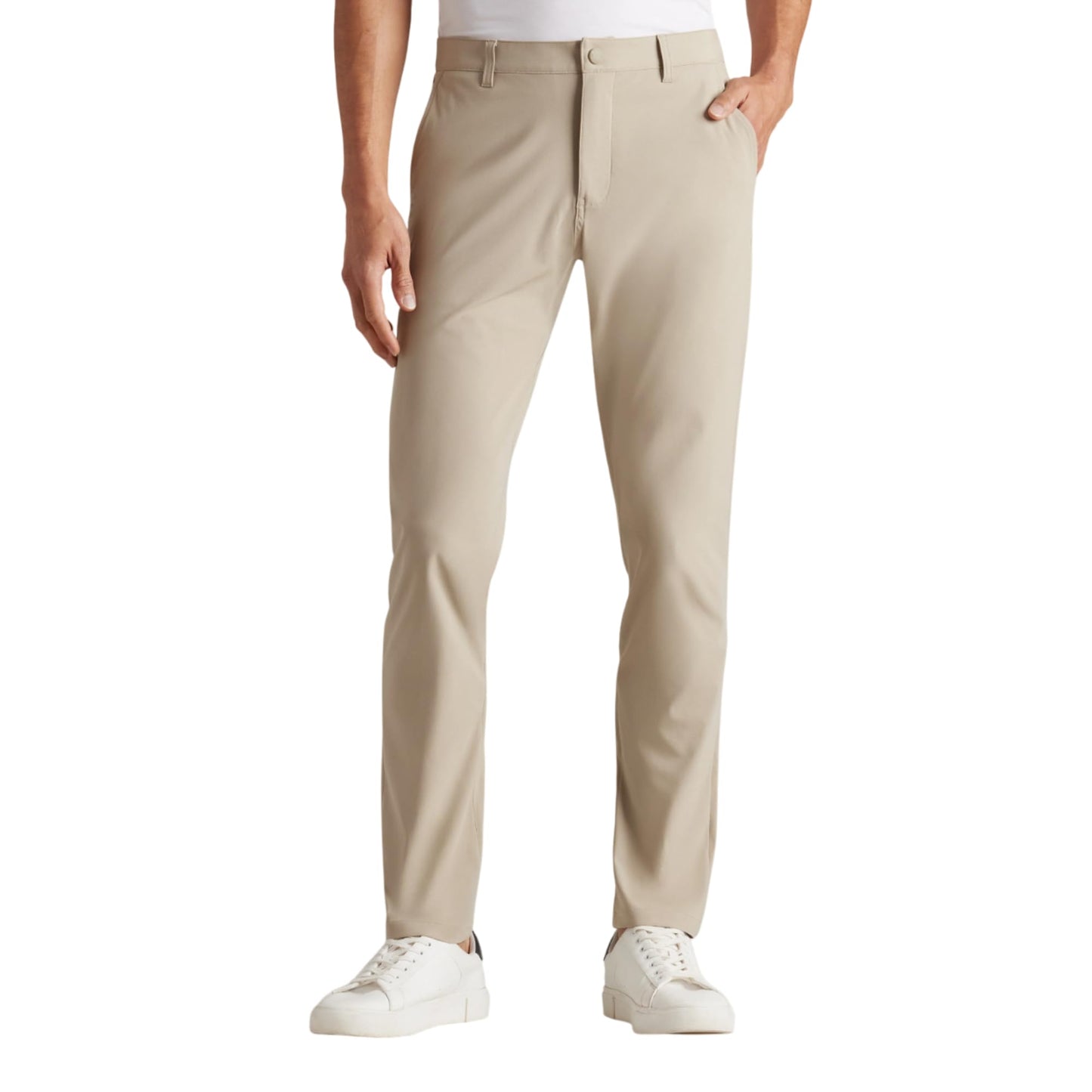 Rhone Men’s Commuter Pant Slim Fit Dress Pants – Flex-Knit 4-Way Stretch Fabric, Wrinkle Resistant, Machine Washable