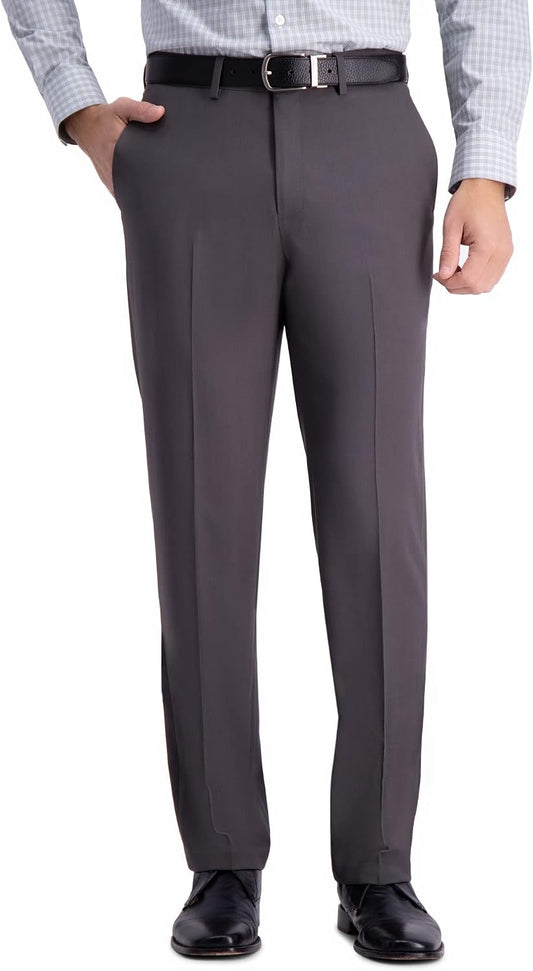 Haggar Men's Straight Fit Premium Comfort Dress Pant