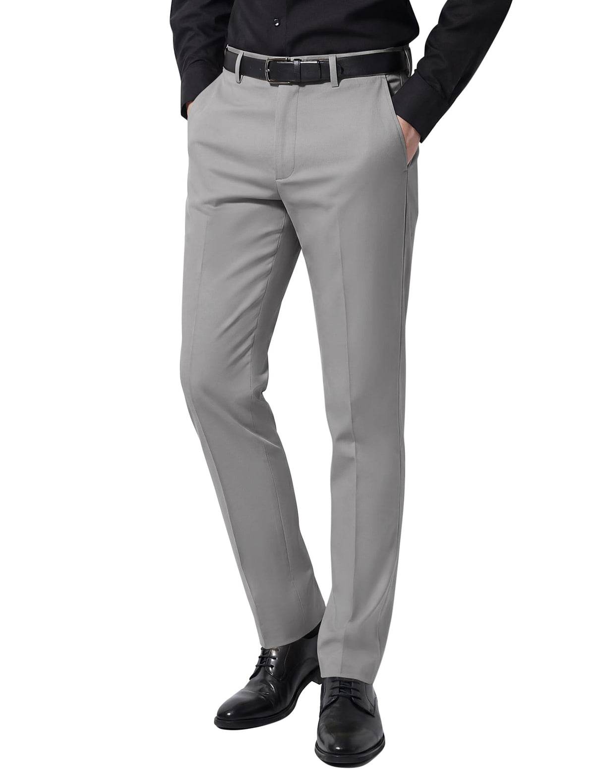 COOFANDY Men Dress Pants Slim Fit Suit Pants Expandable Waist Casual Slacks | Business Formal Trousers, Tuxedo Pant, Wrinkle Free, Flat Front, Straight Leg, Modern Style, Office Work Wedding Dinner Party