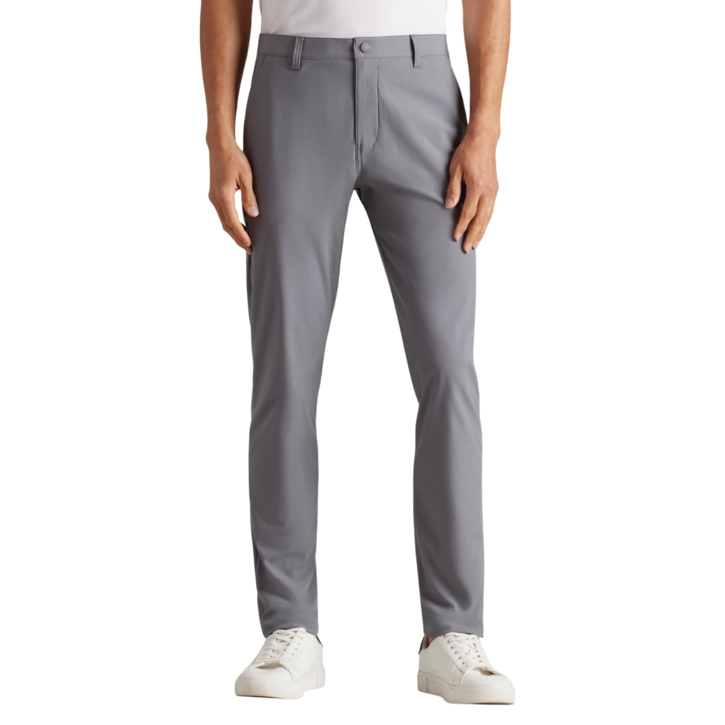 Rhone Men’s Commuter Pant Slim Fit Dress Pants – Flex-Knit 4-Way Stretch Fabric, Wrinkle Resistant, Machine Washable