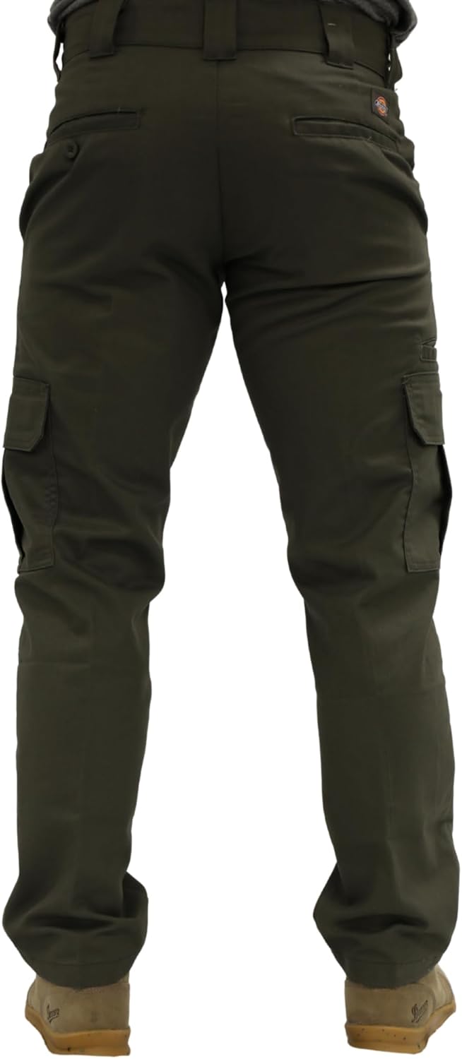 Dickies Men’s Flex Slim Straight Cargo Pants – Stretch Work Pants with Utility Pockets, Ideal for Uniform or Office Wear
