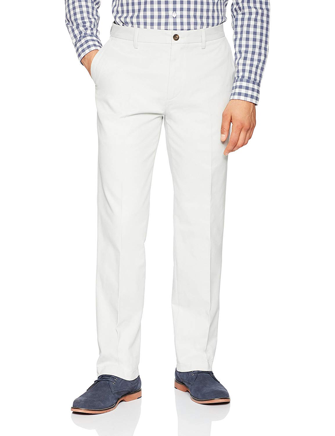 Amazon Essentials Men's Classic-Fit Wrinkle-Resistant Flat-Front Stretch Chino Pant