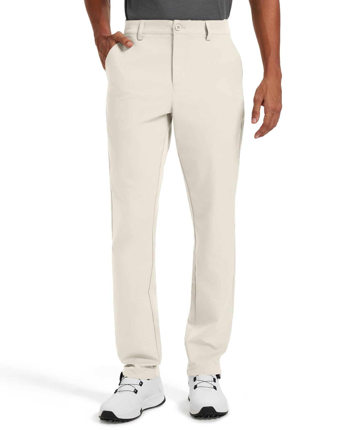 Men's Classic Fit Stretch Golf & Dress Work Pants 30''/32''/34'' | All-Day Comfort Performance Trousers for Business & Suit