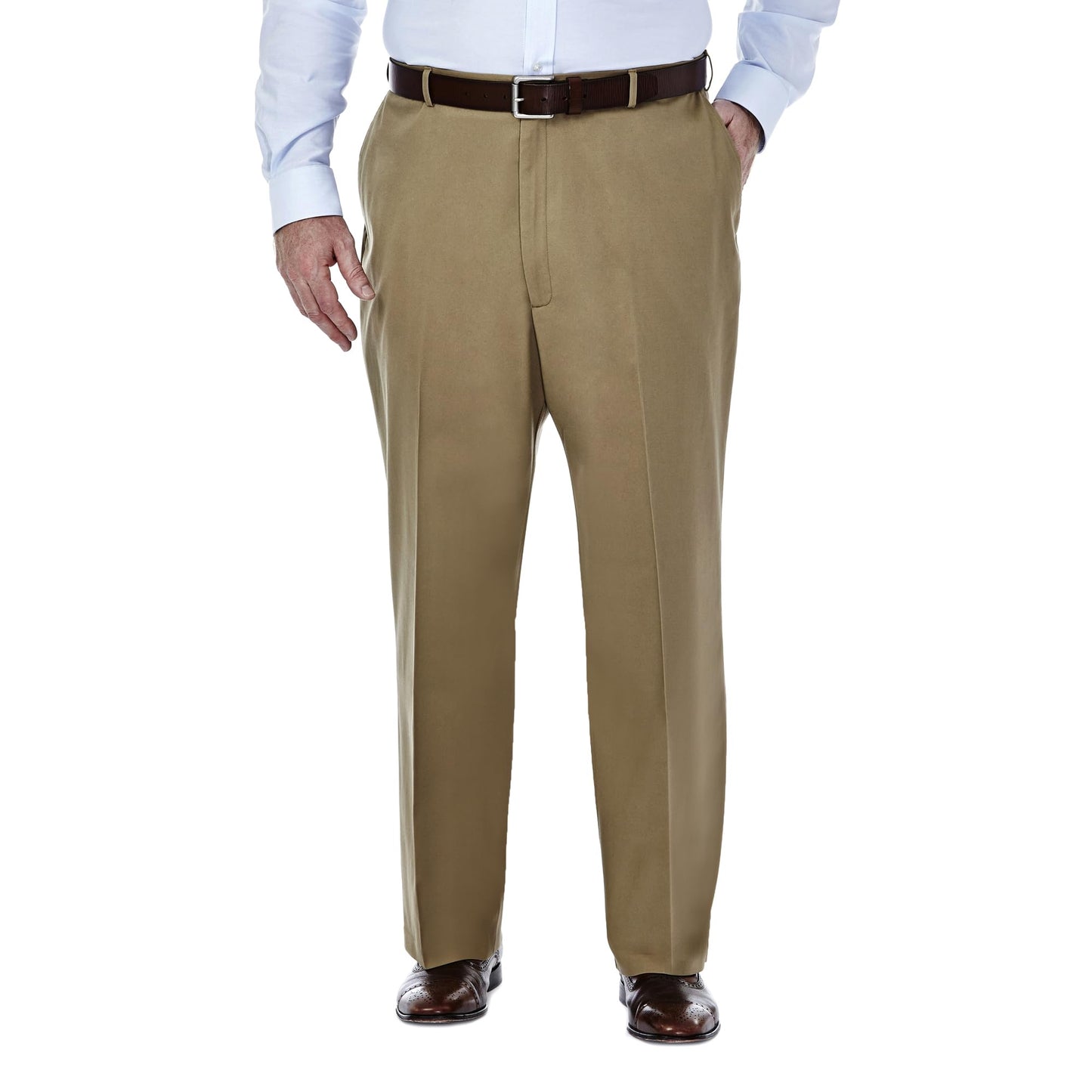 Haggar Men's Big & Tall Classic Fit Premium No Iron Khaki Pant