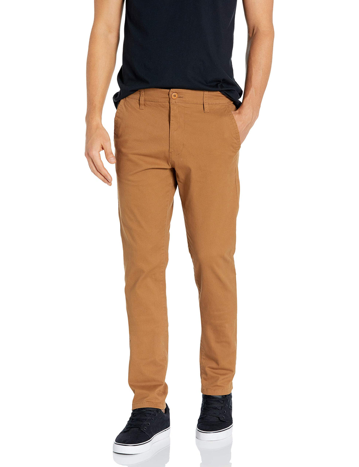 Southpole Men's Flex Stretch Basic Long Chino Pants