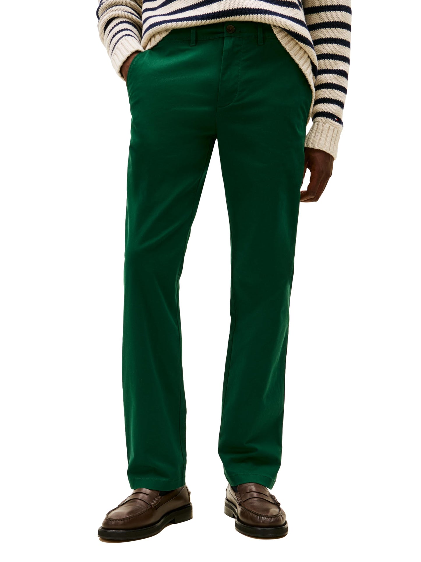Tommy Hilfiger Men's Stretch Cotton Chino Pants in Custom Fit