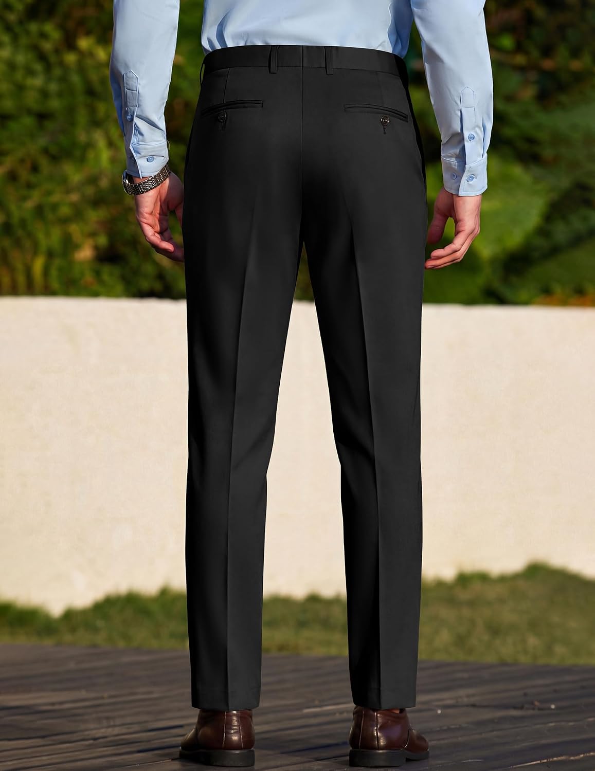 COOFANDY Men Dress Pants Slim Fit Suit Pants Expandable Waist Casual Slacks | Business Formal Trousers, Tuxedo Pant, Wrinkle Free, Flat Front, Straight Leg, Modern Style, Office Work Wedding Dinner Party