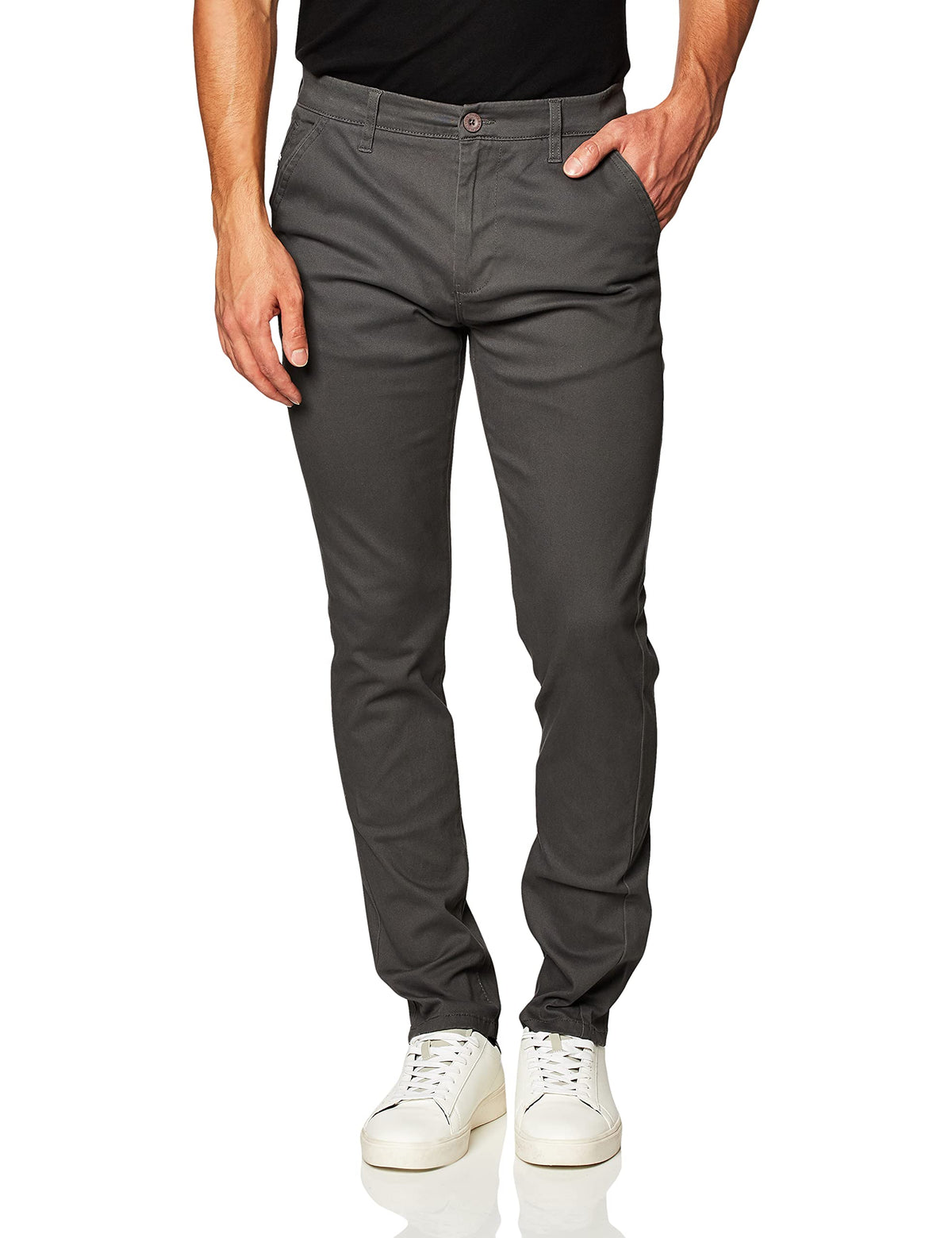 Southpole Men's Flex Stretch Basic Long Chino Pants