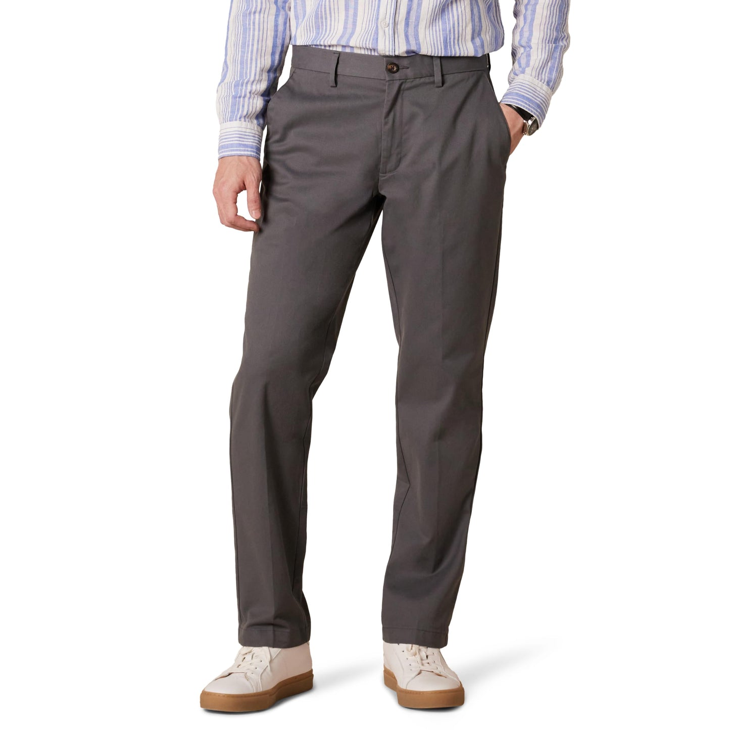 Amazon Essentials Men's Straight-Fit Wrinkle-Resistant Flat-Front Chino Pant