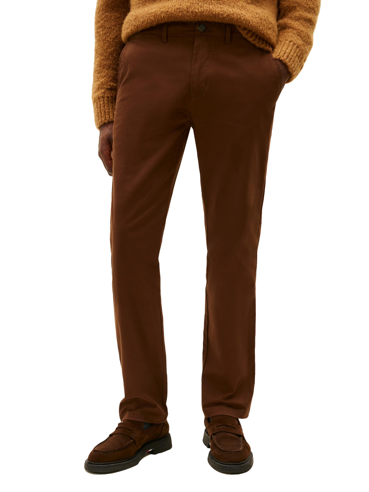 Tommy Hilfiger Men's Stretch Cotton Chino Pants in Custom Fit